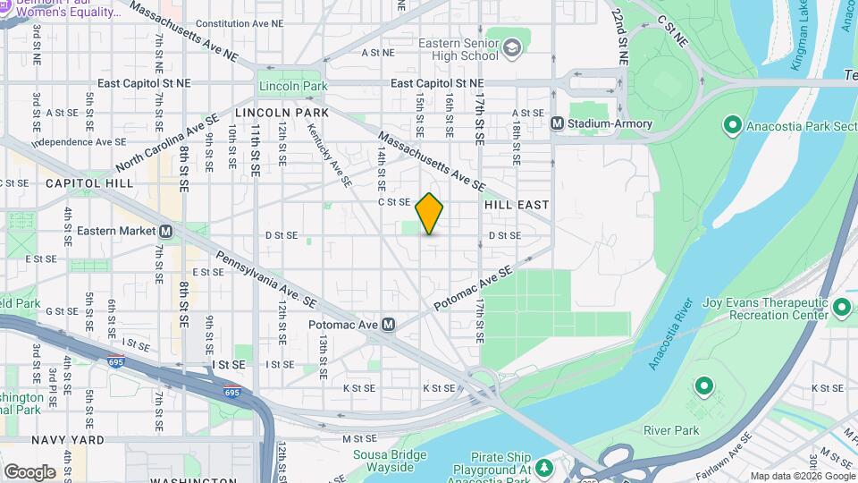 1511 D St SE Map and Location Details