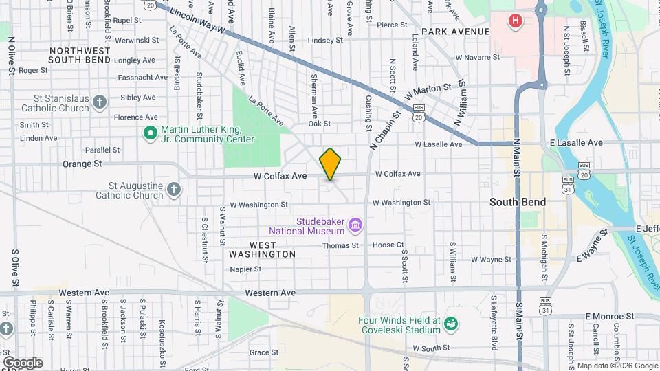 129 La Porte Ave Map and Location Details