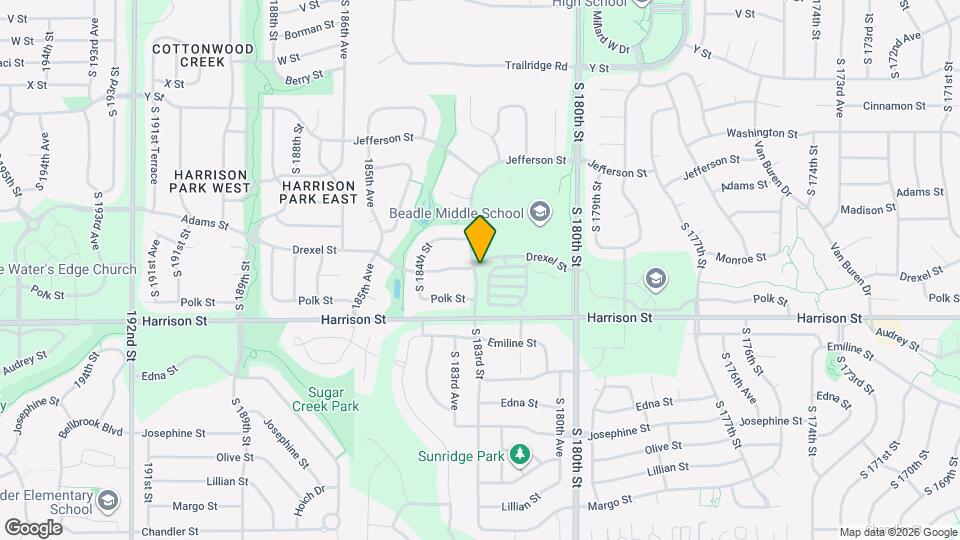 6810 S 182nd Ct Map and Location Details