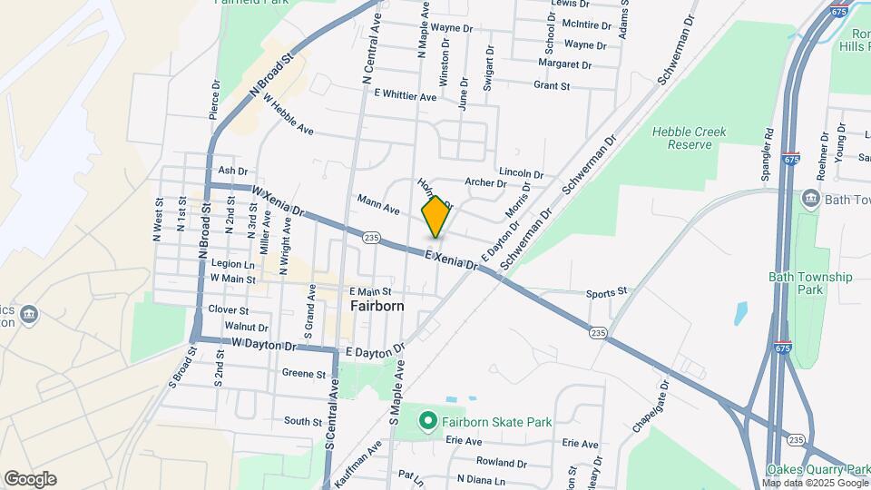 235 E Xenia Dr Map and Location Details