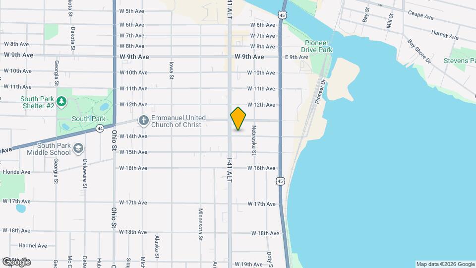 132 W 14th Ave Map and Location Details