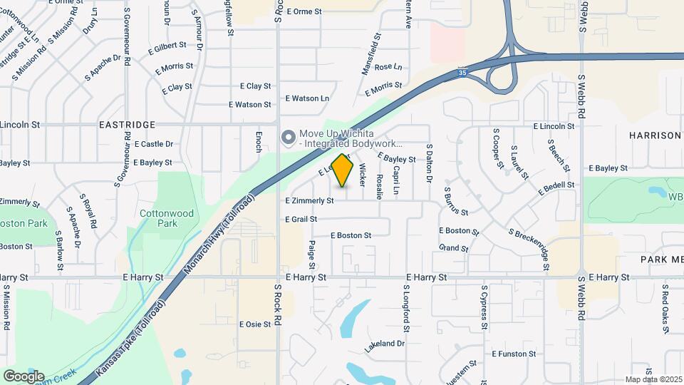 1033 S Blackwill St Map and Location Details