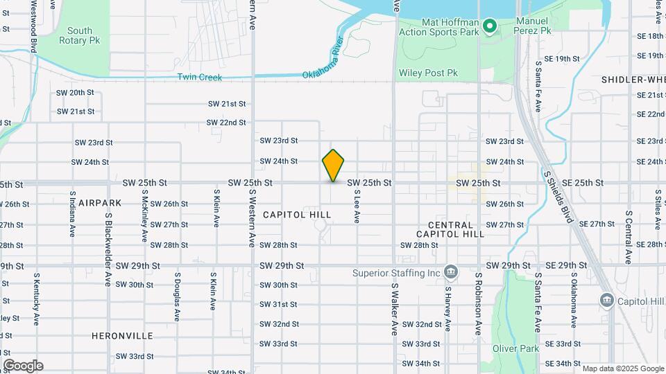 632 SW 25th St Map and Location Details