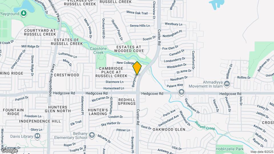 8104 Barrymoore Ln Map and Location Details