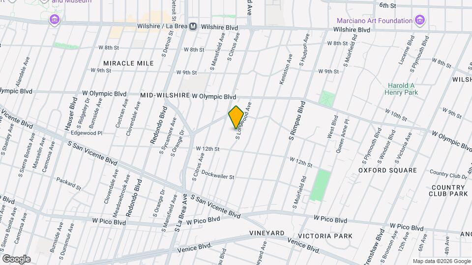 1145 S Longwood Ave Map and Location Details