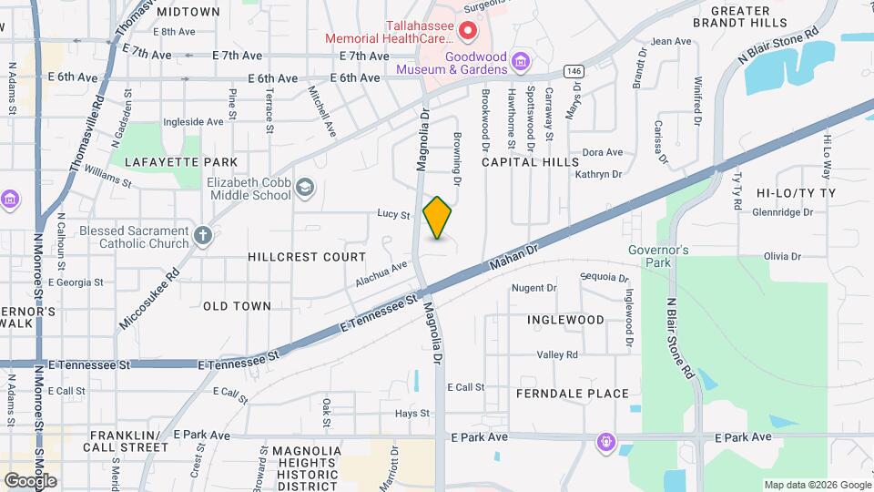 1232 Alachua Ave Map and Location Details