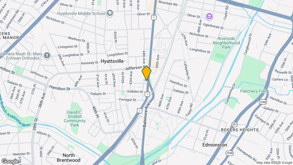 Hyattsville Armory Apartments Map and Location Details