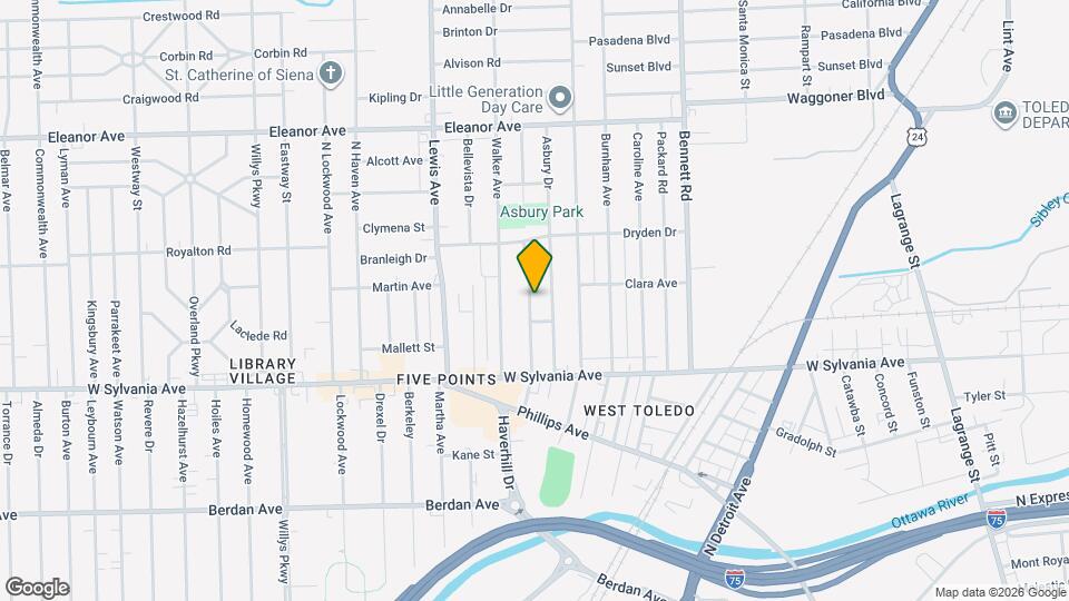 4122 Fairview Dr Map and Location Details