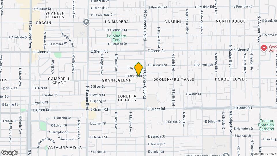 3002 E Copper St Map and Location Details