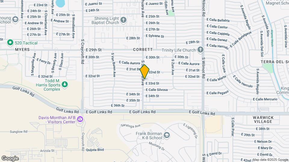 5901 E 33rd St Map and Location Details