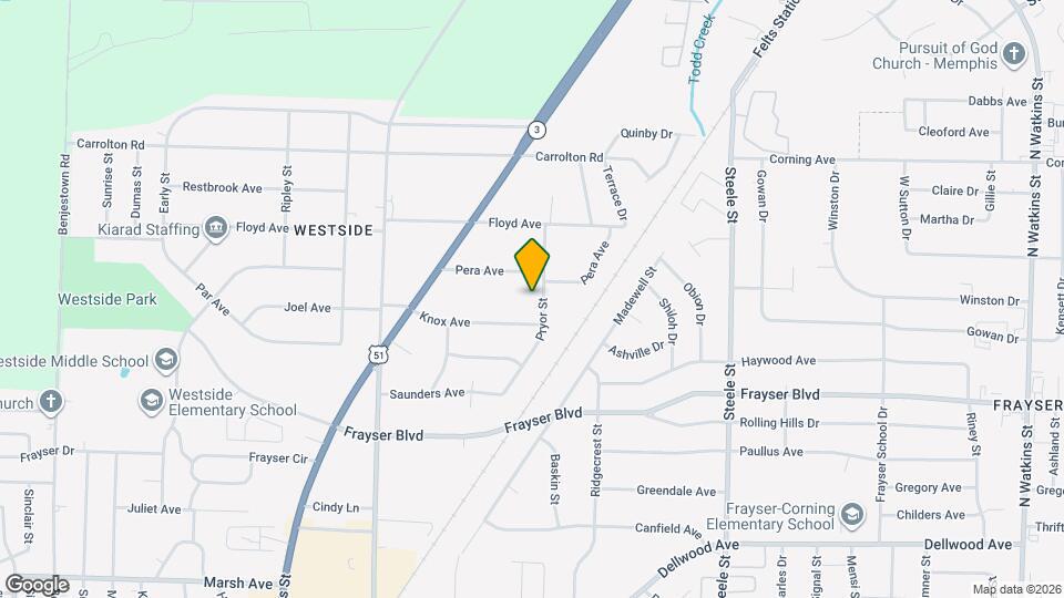 3491 Pryor St Map and Location Details