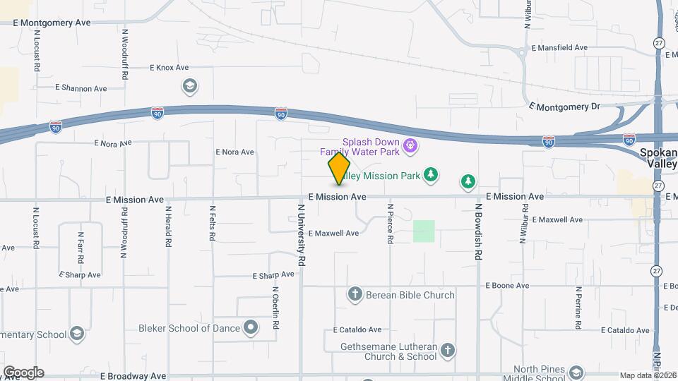 10821 E Mission Ave Map and Location Details