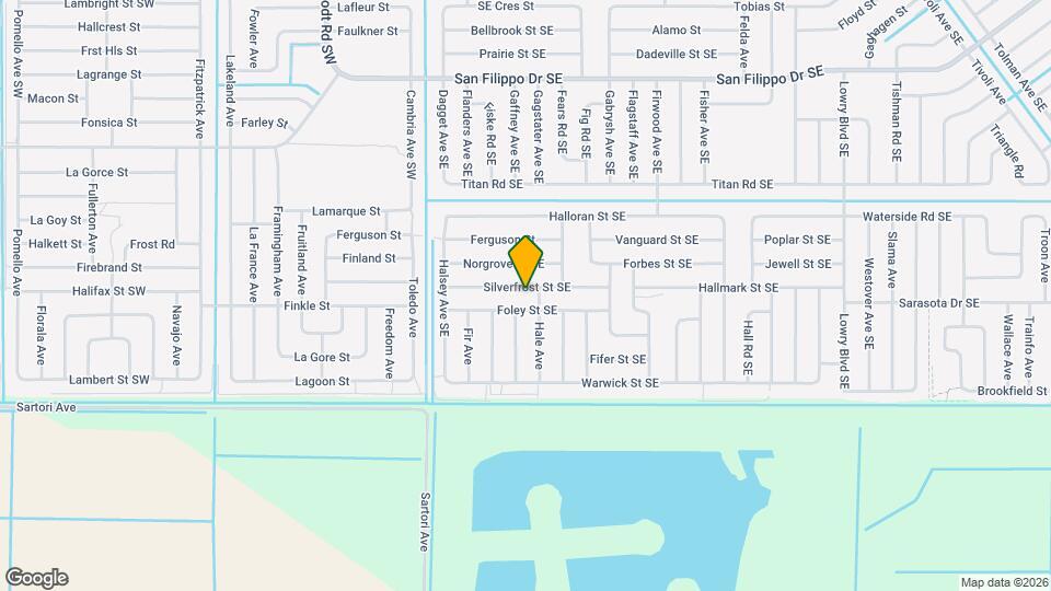 238 Silverfrost St SE Map and Location Details