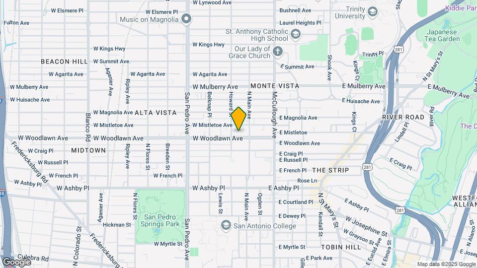 121 W Woodlawn Ave-Unit -Unit 1 Map and Location Details
