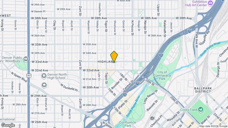 3207 Shoshone St Map and Location Details