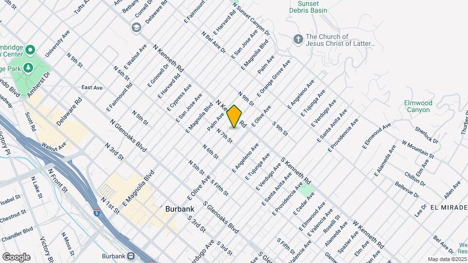718 E Orange Grove Ave Map and Location Details