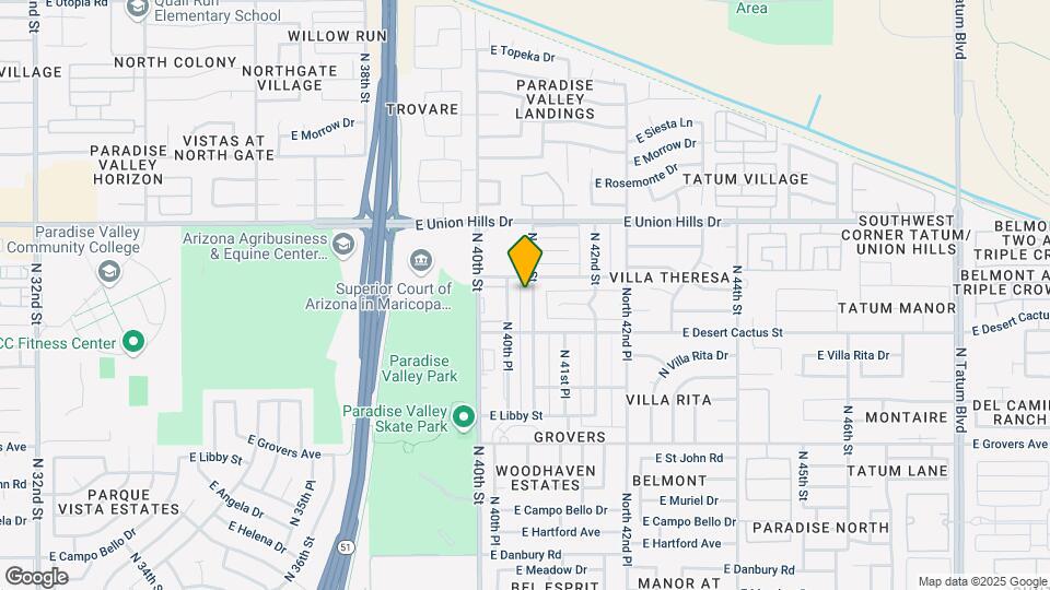 18238 N 41st St Map and Location Details