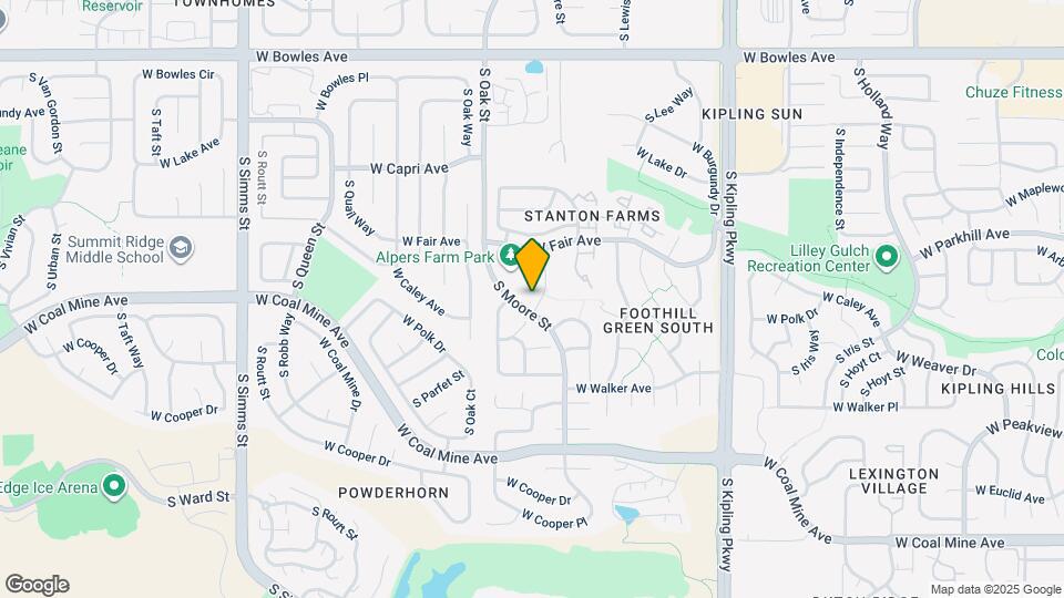 6327 S Miller Ct Map and Location Details