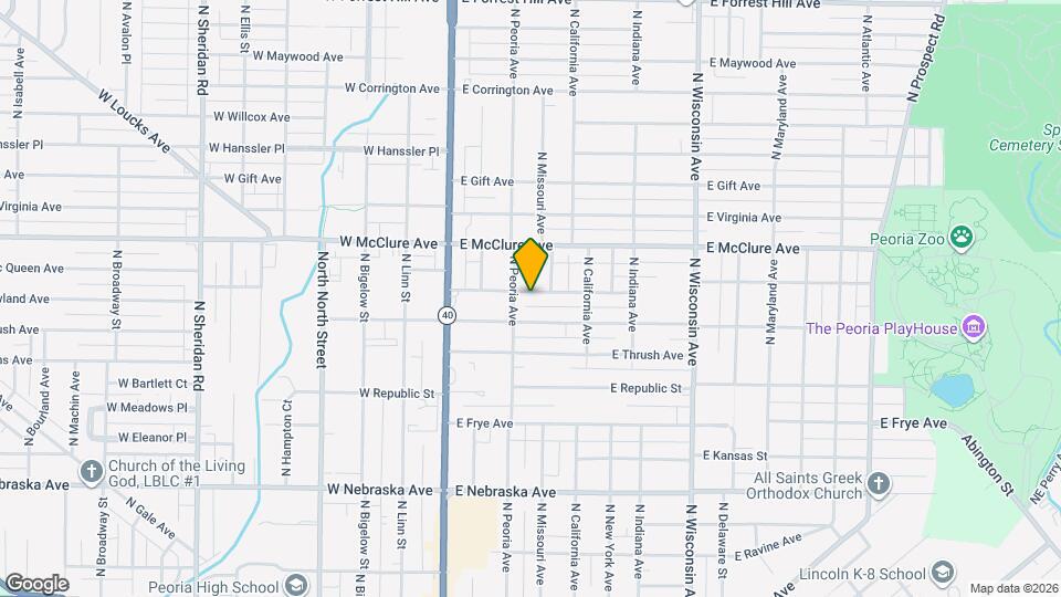 308 E Archer Ave Map and Location Details