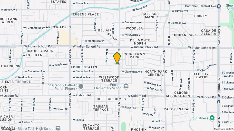 3828-3836 N 15th Ave Map and Location Details