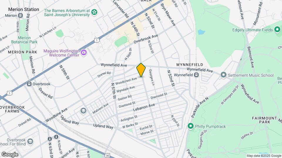 5400 Woodcrest Ave Map and Location Details