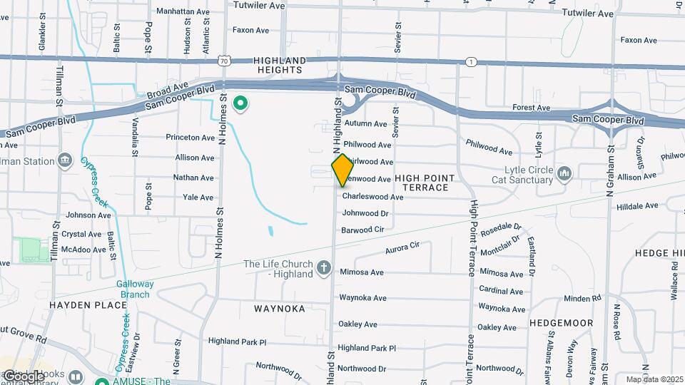 398 N Highland St Mapa y Detalles de la Ubicación