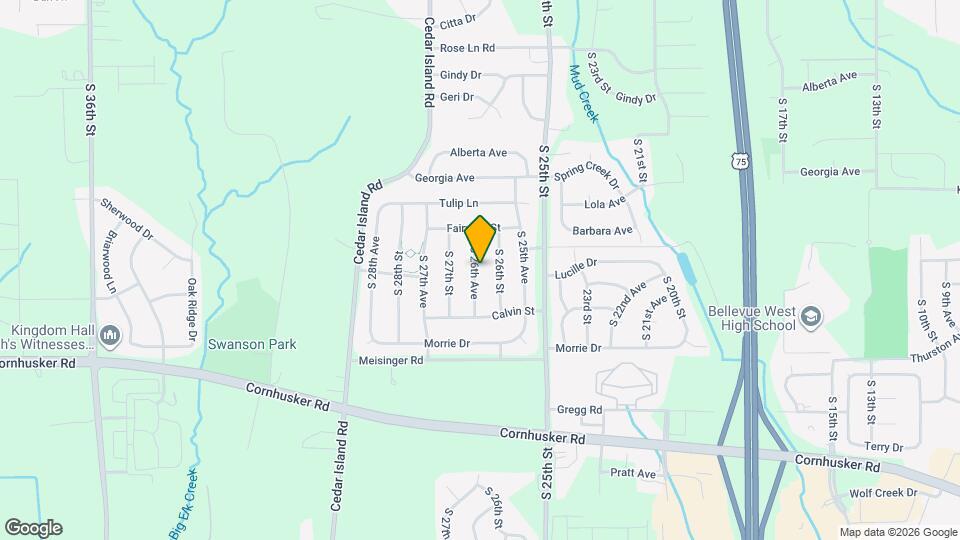 9513 S 26th Ave Map and Location Details