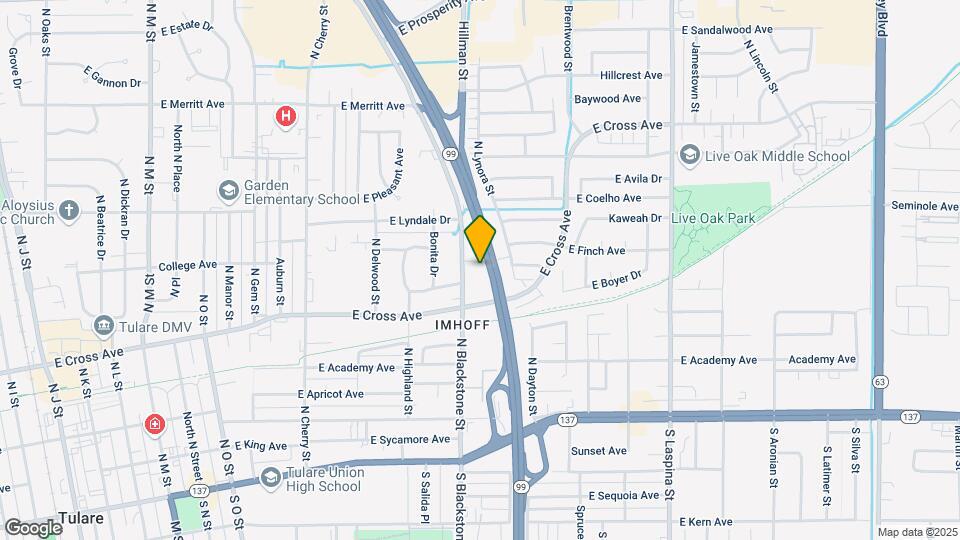 600 N Blackstone St Map and Location Details
