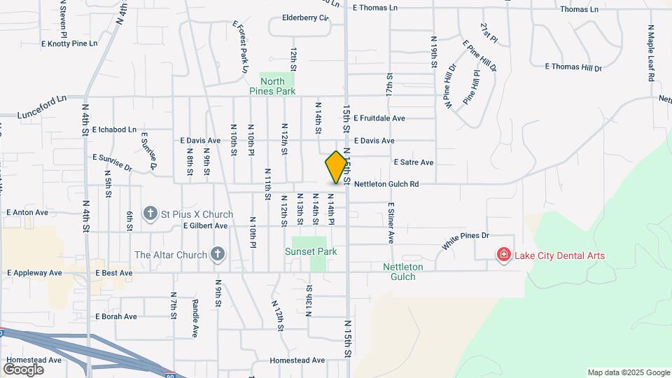 1419 E Stiner Ave Map and Location Details
