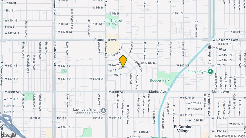 3834 W 147th Pl Map and Location Details