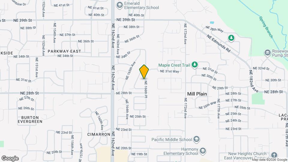 3012 NE 166th Pl Map and Location Details