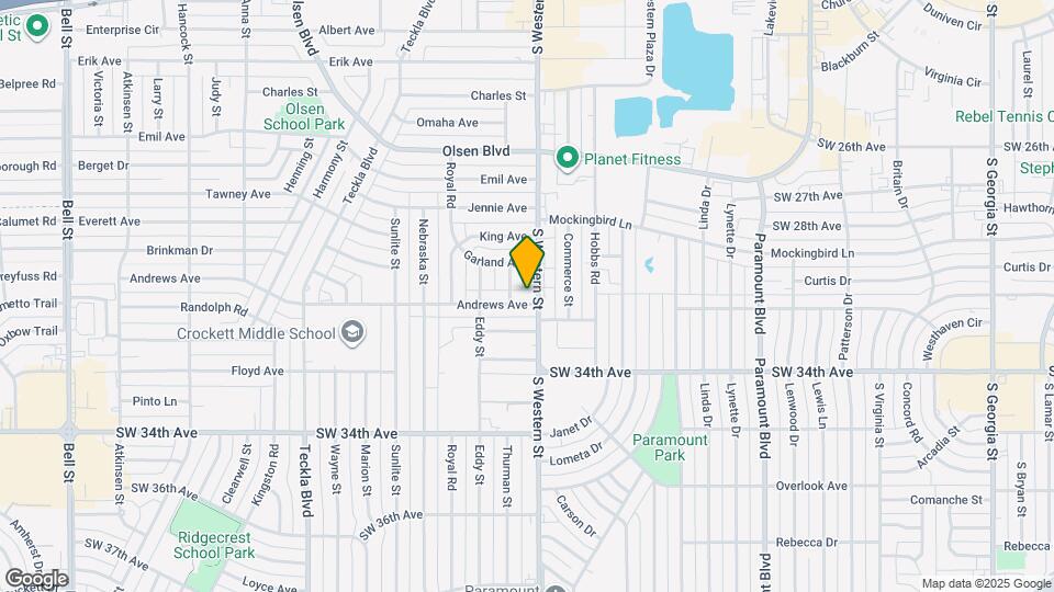 4202 Andrews Ave Map and Location Details