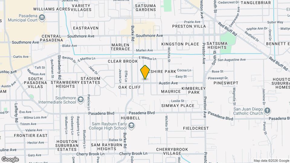 1805 Lavonia Ln Map and Location Details