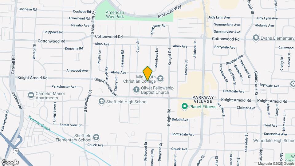 3103 Knightway Rd Map and Location Details