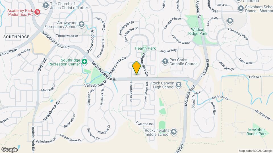 10679 Cedarcrest Cir Map and Location Details