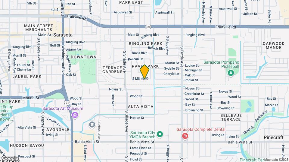 2504 S Milmar Dr Map and Location Details