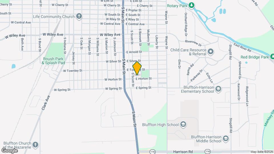 215 E Horton St, Unit 215 1/2 Map and Location Details
