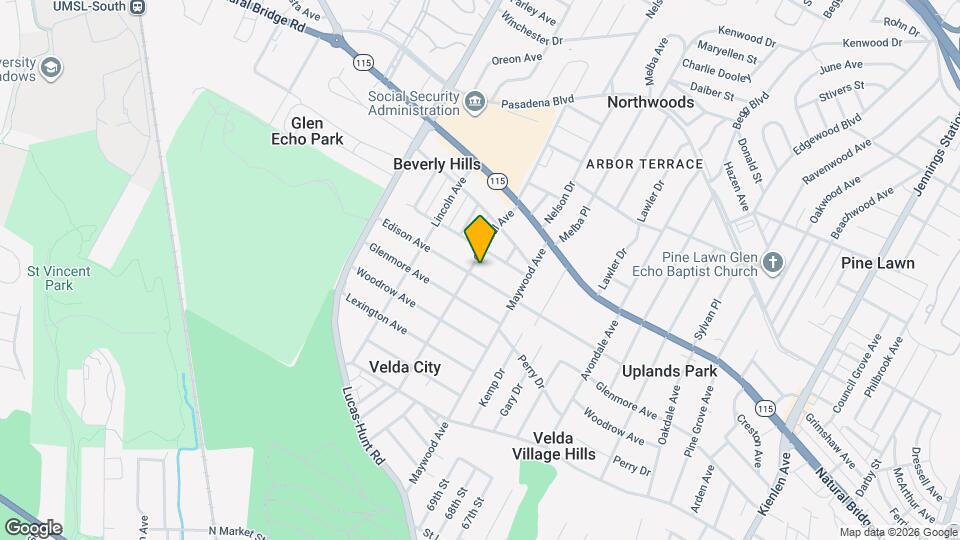 6997 Edison Ave Map and Location Details