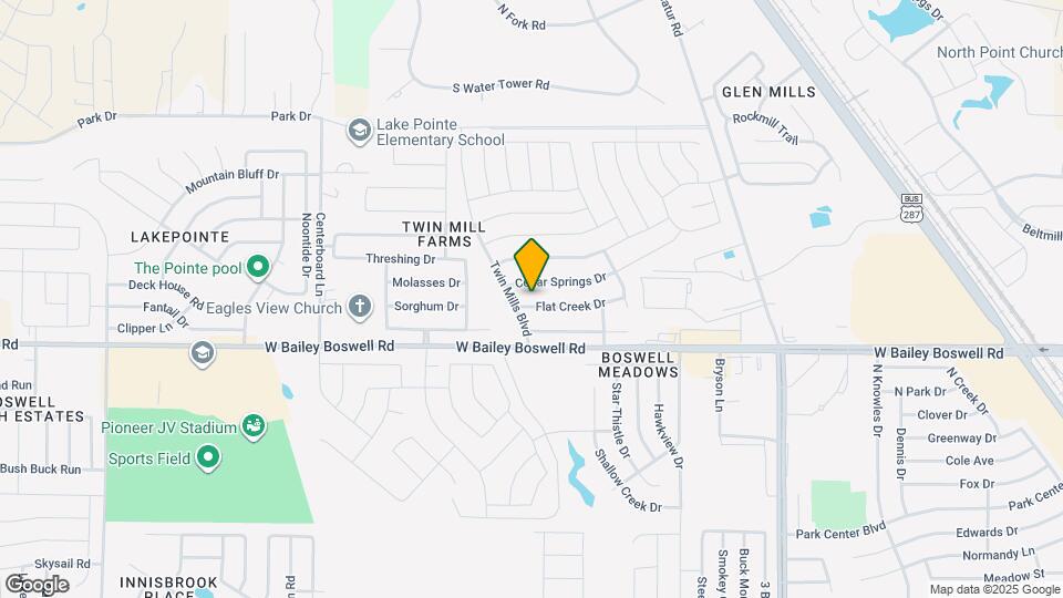 5024 Flat Creek Dr Map and Location Details