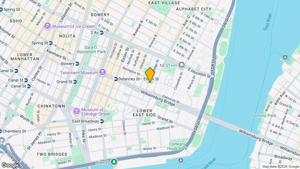 80-92 Ridge St Mapa y Detalles de la Ubicación