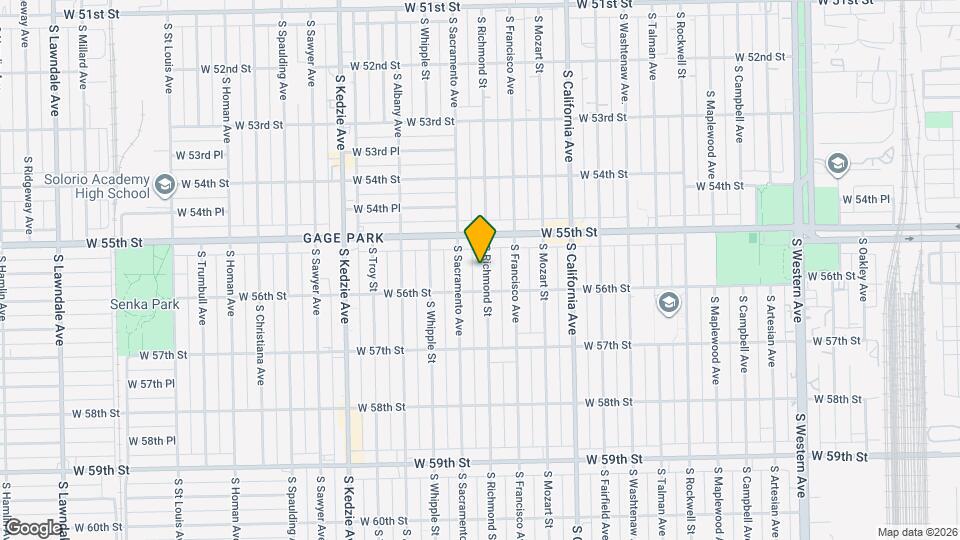 5536 S Richmond St Mapa y Detalles de la Ubicación