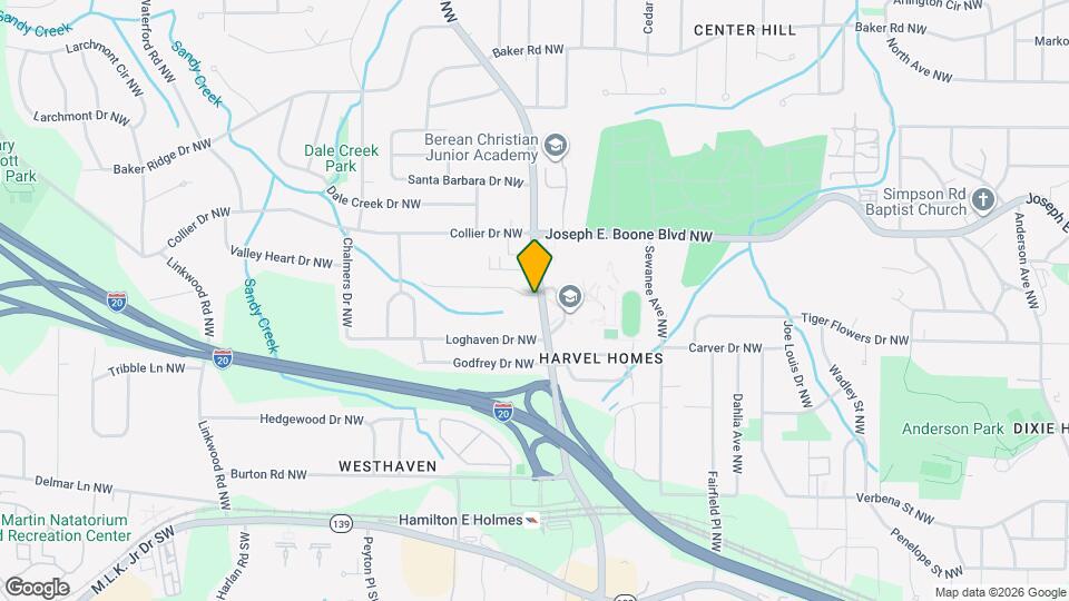 250 Hamilton E Holmes Dr NW Mapa y Detalles de la Ubicación