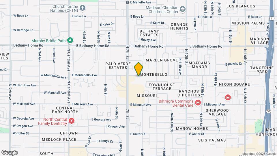 749 E Montebello Ave Mapa y Detalles de la Ubicación