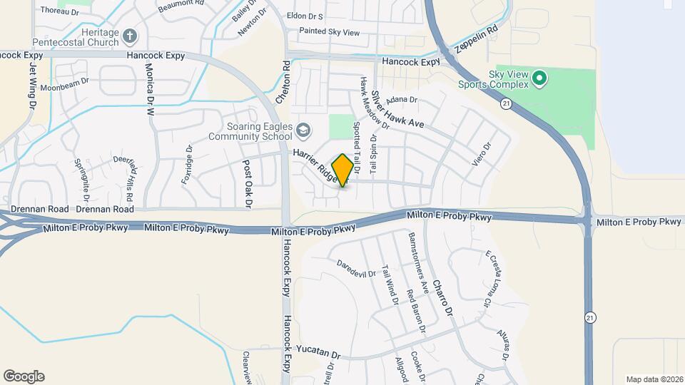 5105 Hawks Crest Point Map and Location Details