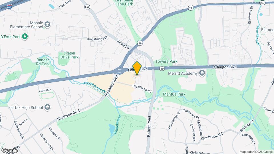 9491 Fairfax Blvd Map and Location Details