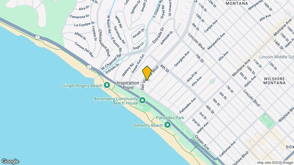 138 San Vicente Blvd Map and Location Details