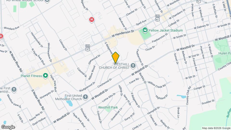 1205 Tanglewood Dr Map and Location Details