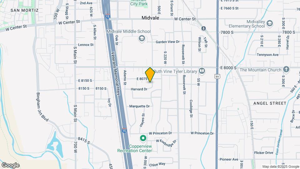 8126 S Pioneer St, Unit A Map and Location Details