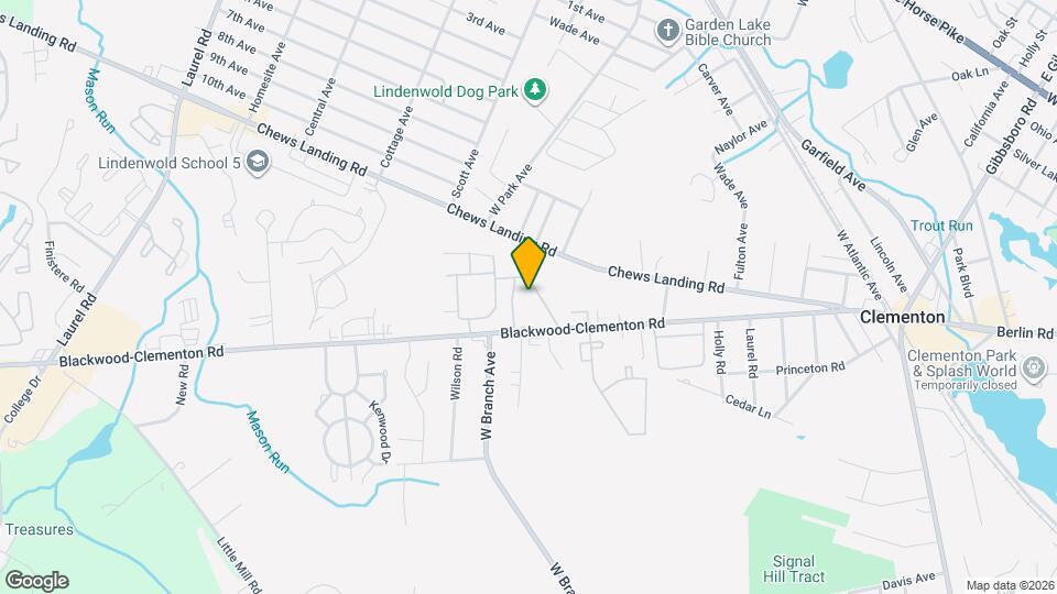 105 Blackwood-Clementon Rd Map and Location Details