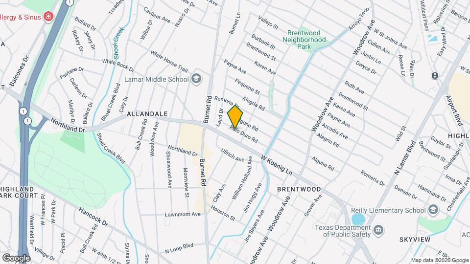 1907 Palo Duro Rd Map and Location Details